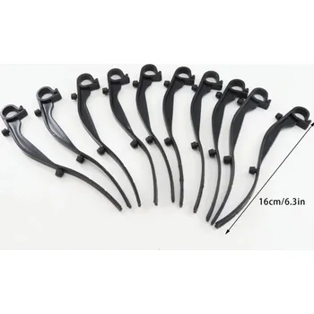 Ochranná síť proti listí do okapu | plastová síť - 10 ks ohýbacích háčků