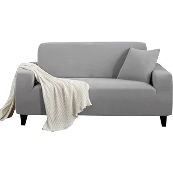 Napínací potah Elastický potah na sedačku geometrický design | dekorace - Světle šedá , 1 sedadlo