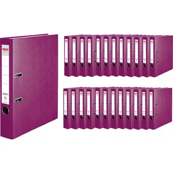 Segregátor A4 5 cm 50 mm 25 kusů Q.File HERLITZ BLACKBERRY JAGODOVÝ