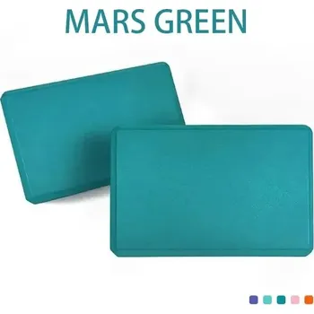 Jóga blok Eva pěnová kostka na cvičení | jóga blok, fitness kostka - Tmavě zelená - 2 ks