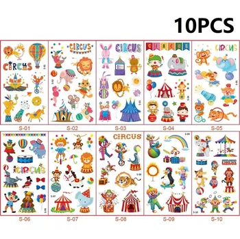 Tetování 10 listů Dětské voděodolné tetování – sada mini obtisků | Tetovačky pro děti, Dočasné tetování - ZS318-(16)-10PCS