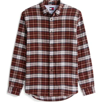Pánské oblečení Košile Tommy Jeans Rich Brown 7526187 S