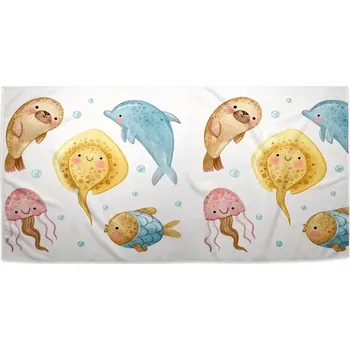 Osuška Sablio Ručník Podmořská parta - 50x100 cm