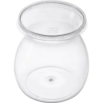 Dóza na potraviny Pohárek s víčkem na dezert 0,17 l 6 ks