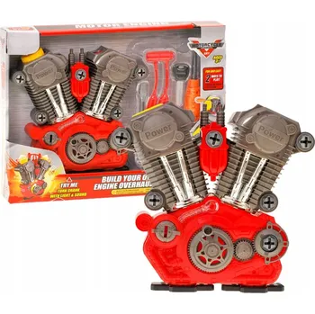 autíčko Velký ROZEBÍRATELNÝ MOTOR pro kutily SVĚTLA Mechanik Vozidel