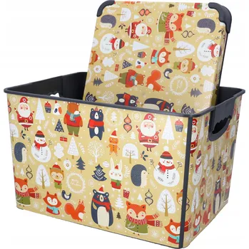 Obraz Pudełko do przechowywania świąteczne 22l z víkem a úchyty na dárky
