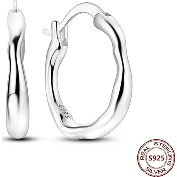 Náušnice Stříbrné kruhové náušnice se zirkonem | šperky 2 ks - JFE226