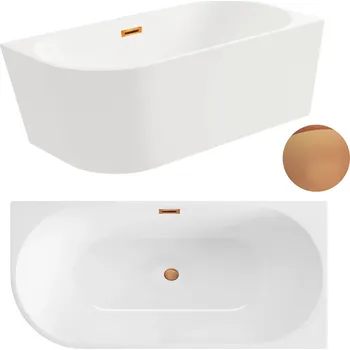 Vana Volně stojící akrylátová vana AquaUno 565, odtok uprostřed, 160 x 80 cm