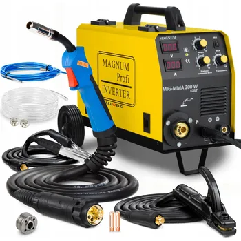 Svářečka Svářečka MIG MAG Magnum 200W 230V sada s lahví, invertorová MMA IGBT