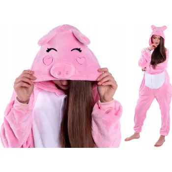 Dámské pyžamo PROSIACZEK Pyžamo Jednodílné Kombinéza Kigurumi Kostým Oblečení 158