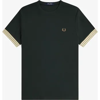 Pánské oblečení Tričko Fred Perry Night Green Q20 190685 S
