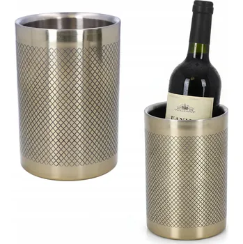 Chladič na víno Wiaderko na lód stalowe cooler do wina šampaňské nádoba na láhev
