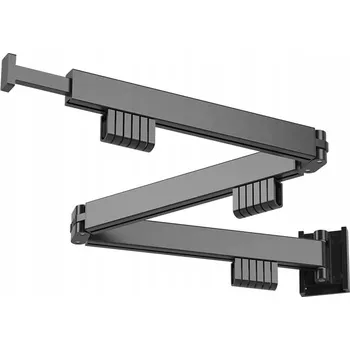 Sušák na prádlo SKLÁDACÍ VĚŠÁK NA OBLEČENÍ NA ZEĎ BALKON 120CM