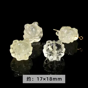 Přívěsek Přívěsek ve tvaru lišky | korálek 1 ks - Citrónový křemen