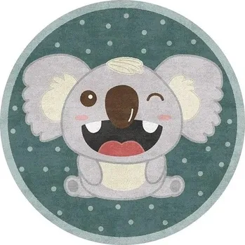 Koberec Měkký kulatý dětský koberec s potiskem | bytový textil - H , Průměr 300 cm