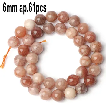 Sluneční korálky z přírodního kamene | šperky - styl 20-6mm