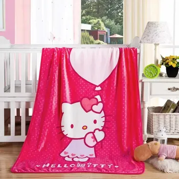 Dětská deka Hello kitty flanelová deka na spaní | deka, přikrývka - Hello Kitty 03 , 100-140CM