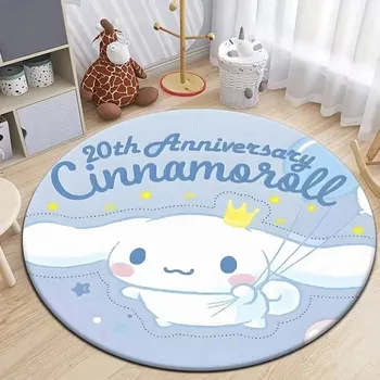 Koberec Měkký kulatý koberec Disney Cinnamoroll | bytový textil - 4 , 40x40cm