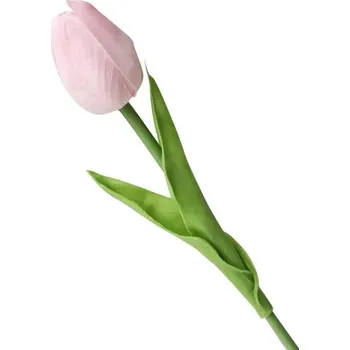 Váza Skleněná kulatá váza | dekorace - S5 Umělý tulipán