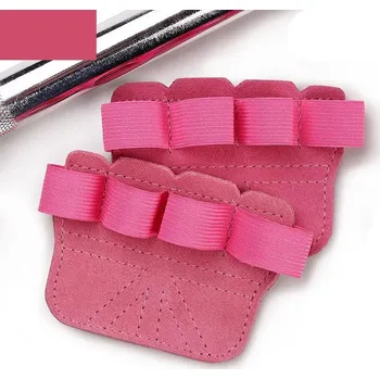 Posilovací kožené rukavice na trénink | fitness 2 ks - Růžový