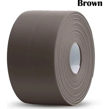 těsnicí páska Voděodolná samolepicí těsnicí páska do koupelny | těsnicí páska, koupelnové těsnění - 3.2cm , Hnědá , 9.6M