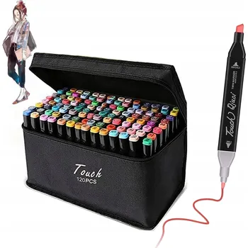 LIHOVÉ FIXY OBOUSTRANNÉ 120 KS FIXY POPISOVAČE FIXY SET + TAŠKA