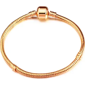 Náramek Stříbrný hadí náramek unisex 3mm | náramek, šperk - 004 , 18cm