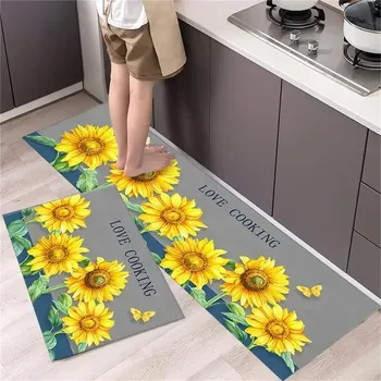 Koberec Kuchyňský pratelný protiskluzový koberec | bytový doplněk - 1. 2. 1566 , 40x60 a 40x120 cm 2 ks