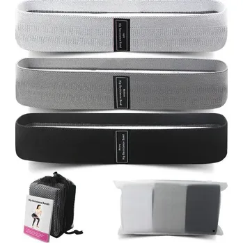 Posilovací odporová guma na cvičení | fitness vybavení - Černá sada 3