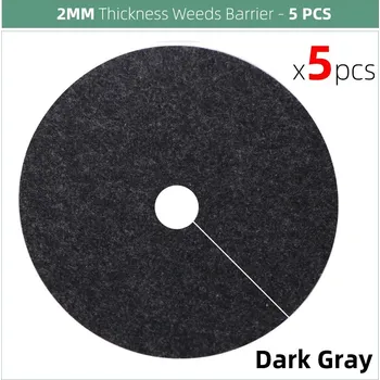 Ochranná podložka proti plevelu 5ks | zahradní příslušenství - Tmavě šedá x5 ks , 27 cm MX27 cm MX4 cm
