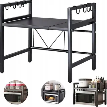 police POLICE STOJAN PRO MIKROVLNNOU TROUBU ROZŠÍŘITELNÝ TELESKOPICKÝ ORGANIZÉR S NASTAVITELNOU VÝŠKOU