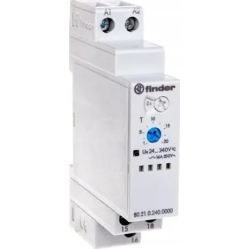 Relé Časové relé 1P 16A 24-240V AC/DC 0,1s-24h