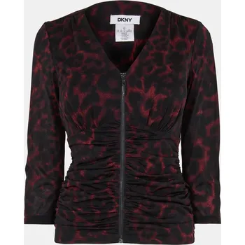 Dámské tričko Tričko DKNY Merlot Cheetah 1857102 12 (M)