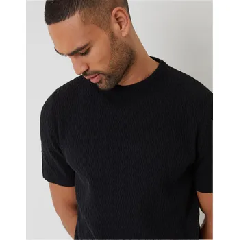 Pánský svetr Svetr Threadbare Black 266345 Medium