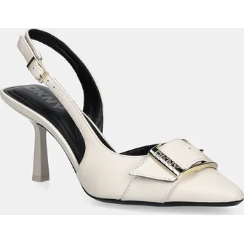 Dámské lodičky Kožené lodičky Dkny Neaira béžová barva, K3566348 K3566348.CNT 01X, EUR 40