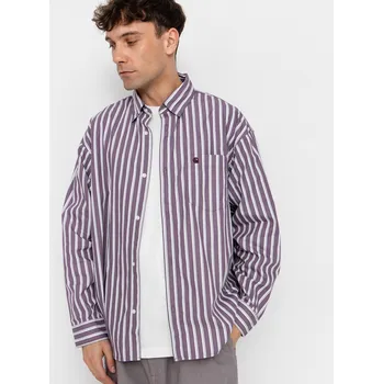 Pánská košile Carhartt WIP Malden (malden stripe/phlox) L, fialová