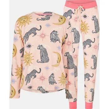 Dámské pyžamo Chelsea Peers Pink Leoprd Ply 2013452 10 (S)