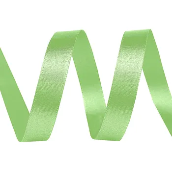 Stuha Atlasová stuha svazky po 5 m šíře 10 mm zelená pastel sv 5 m