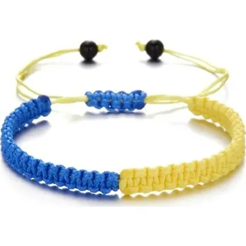 Náramek Náramek přátelství ukrajinská vlajka korálky | náramek, šperky - 1