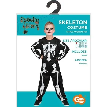 Karnevalový kostým Kostým Kostlivec GoDan vel. 110-120