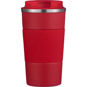 Termohrnek Nerezový cestovní termohrnek | nádobí - červené c , 351–400 ml
