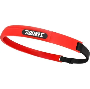 Sportovní čelenka Elastická silikonová sportovní čelenka | sportovní čelenka, potítko - Červený