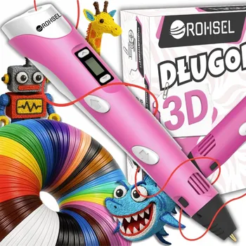 Zabezpečení domácnosti PROPISKA PRO DĚTI KREATIVNÍ SADA 3D + NÁPLNĚ 160 METRŮ + ŠABLONY