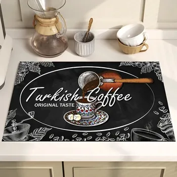 Organizace kuchyně Kuchyňská odkapávací absorpční podložka | bytové dekorace - 7 , 40X60CM