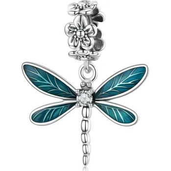 Přívěsek Stříbrný přívěsek na náhrdelník s motivem beruška ebo motýl | přívěsek, korálek - DAC521