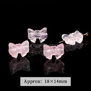 Přívěsek Růženínový korálek | přívěsek 1 ks - Mašle