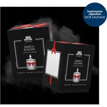 Svíčka Sójová vonná svíčka inspirovaná parfémem DIOR SAUVAGE Big Nature 1 ks