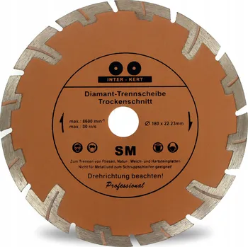 Vrták Diamantový kotouč Inter-Kert 180x22,2 mm