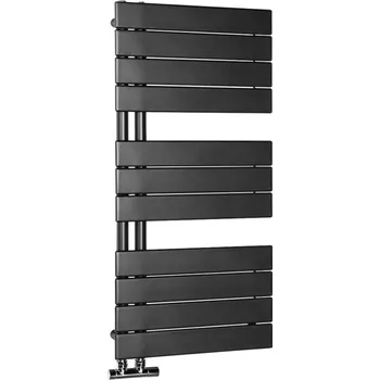 Radiátor Otopný koupelnový radiátor vodní Sapho 0 W 45 x 93 mm černý