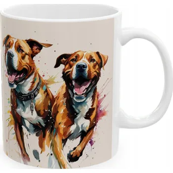 Keramický hrnek 330 ml pes, Amstaff